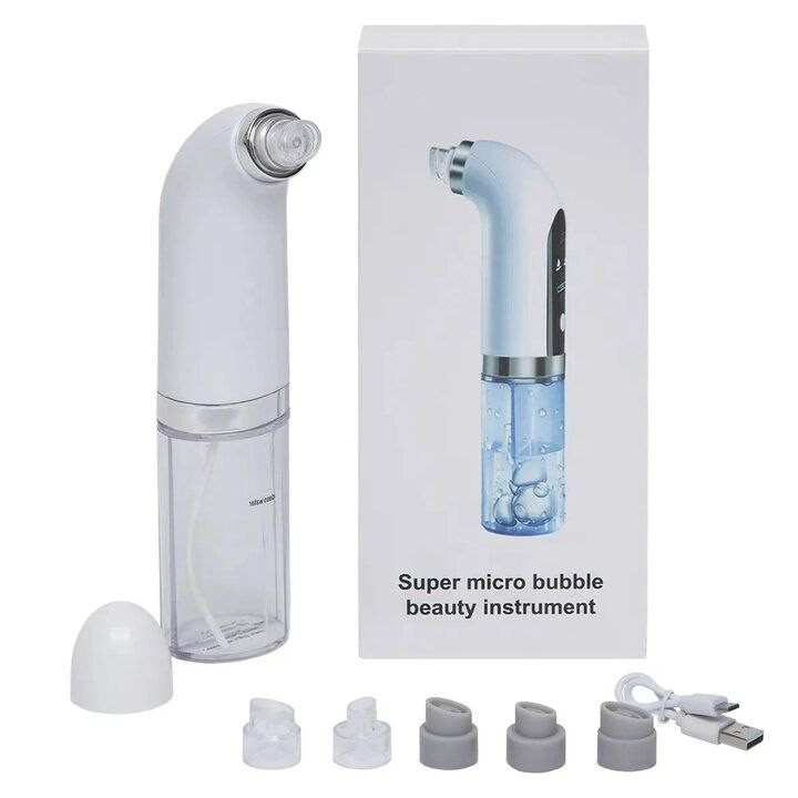 Вакуумний апарат для очищення пір обличчя Super Micro Bubble Beauty Instrument. Вакуумний апарат для очищення, фото 1