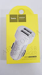 АЗП блок Hoco Z2A (2USB/2.4A) білий