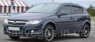 Дефлекторы окон (ветровики) Opel Astra H 2004-2014 HB (HIC/Тайвань), фото 1