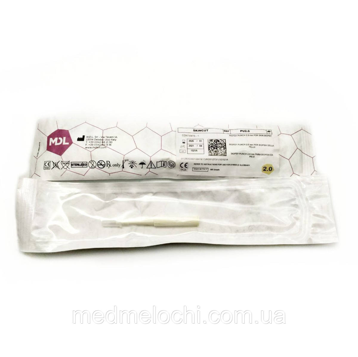 Пристрій для біопсії шкіри SKINCUT, зовнішній діаметр 2,00 мм