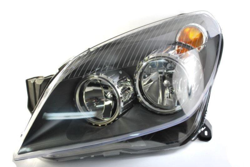 Купить Фара передняя Opel Astra H 2007-2014 левая H7/H1, черн. рамка ...