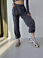 Качественные модные джогеры, весенние графитовые спортивные штаны из петли, двунитика турция