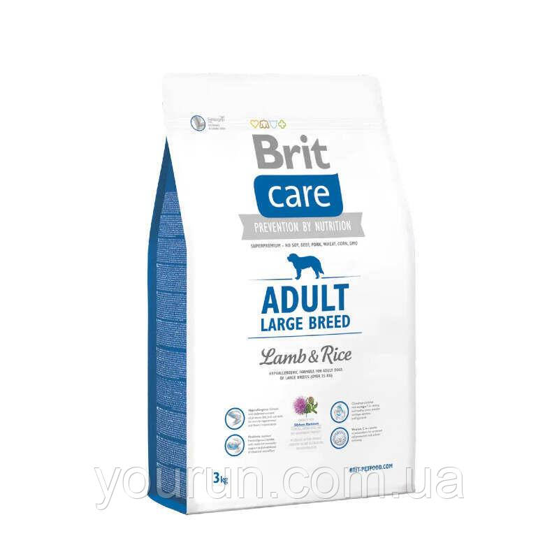 Brit Care (Брит Кеа) Adult Large Breed Lamb & Rice Корм для дорослих собак великих порід ягня/рис 3 кг