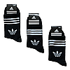 Шкарпетки чоловічі "Adidas". 41-45р. Чорні. Високі, теніс, демісезонні., фото 3