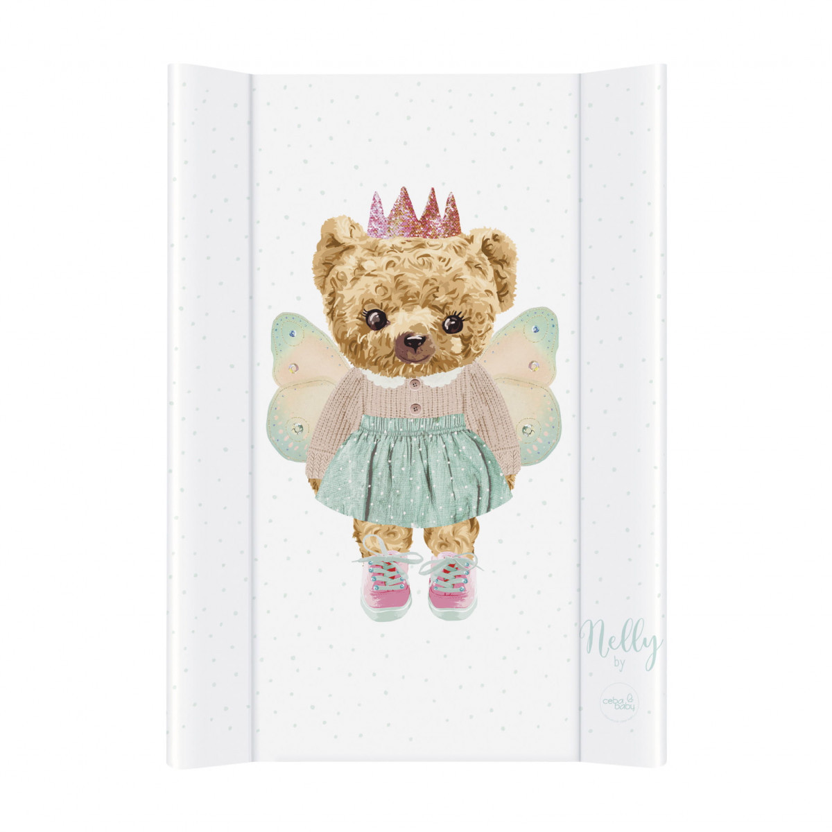 Пеленальна дошка для ліжечка Ceba Baby (70x50 см) Fluffy Puffy Nelly, дівчинка