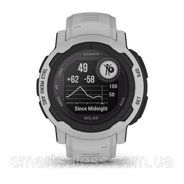 Смарт-годинник Garmin Instinct 2 Solar Mist Gray