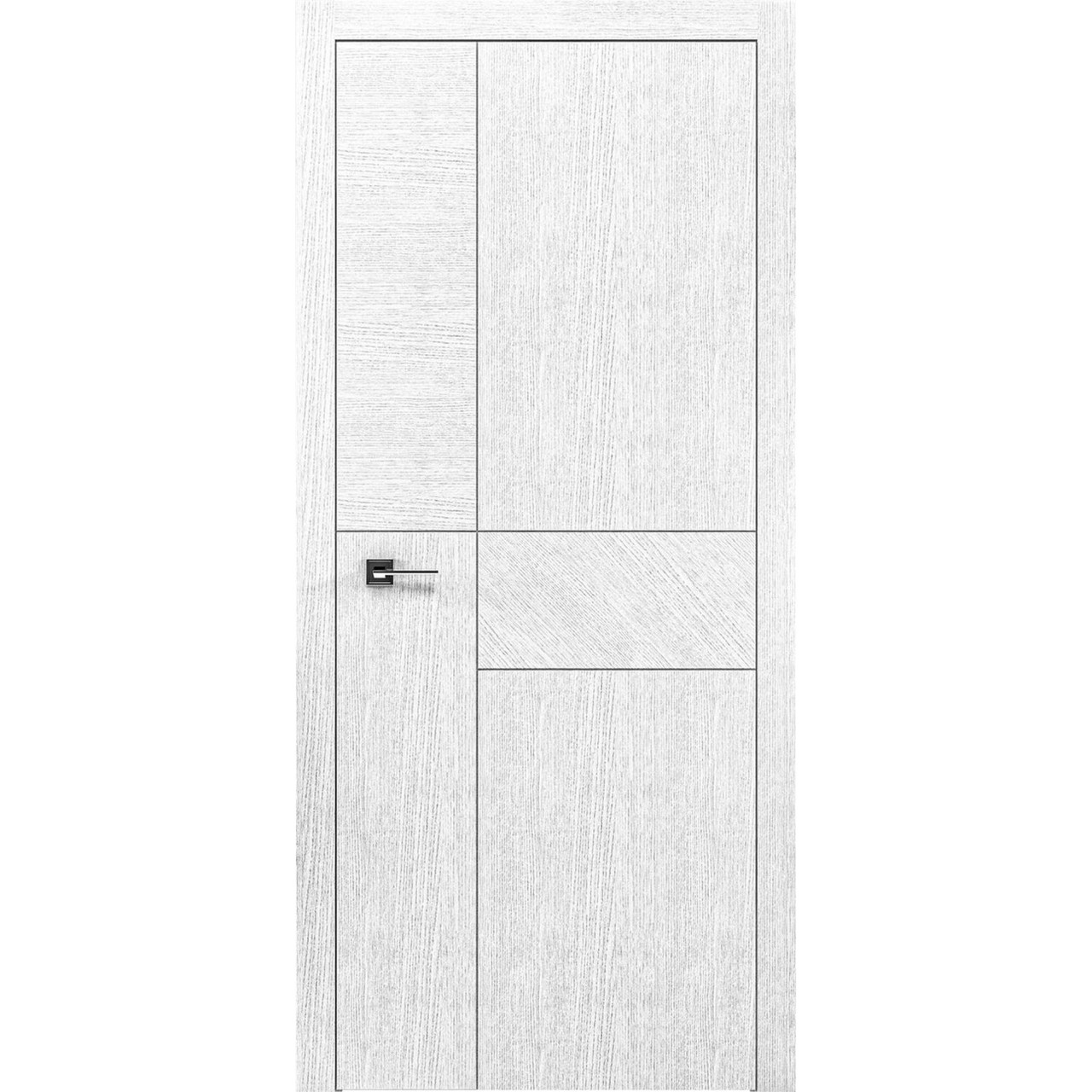 Двері шпоновані колекції LIBERTA модель DOMINO-5 ПГ, полотно, шпон Дуб білий.