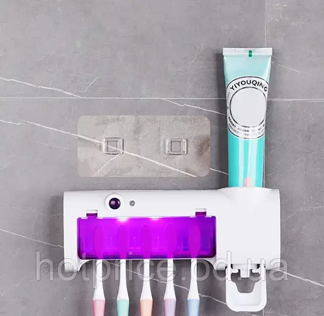 Диспенсер автоматический для зубной пасты и щеток Toothbrush Sterilizer [ОПТ] - фото 6 - id-p1776301482