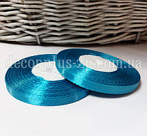 Стрічка атласна 0,6 см (36 ярдів), морська хвиля