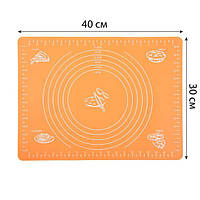 Силиконовый коврик для раскатки теста (40х30 см) YH-312A арт. 830-15А-28