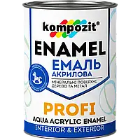 Kompozit Емаль акрилова Profi для дерева та металу (Білий Шовковисто-матовий), 0,3 л