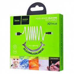 Кабель Hoco X21 Plus Silicone USB - Lightning 2.4A/1m