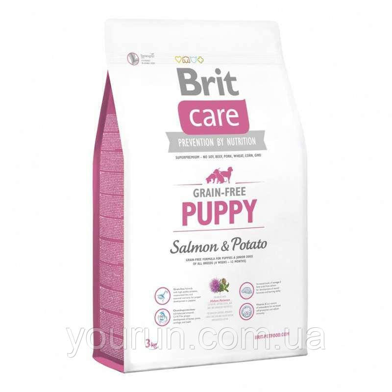 Brit Care (Брит Кеа) Puppy Salmon and Potato Беззерновой корм для цуценят з лососем і картоплею 1 кг