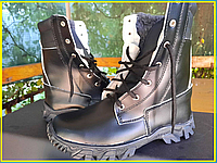 Берцы тактические ВСУ размеры 37- 47 Обувь военная кожаная зимняя проклеенная с дополнительной прошивкой