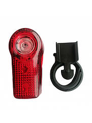 Мигалка велосипедна задня JING YI JY-173A на батарейках/3 світлодіоди