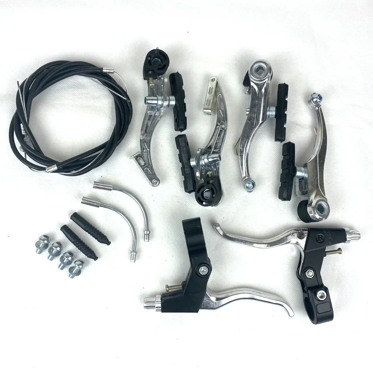 Комплект гальм V-Brake MTB з ручками, фото 1