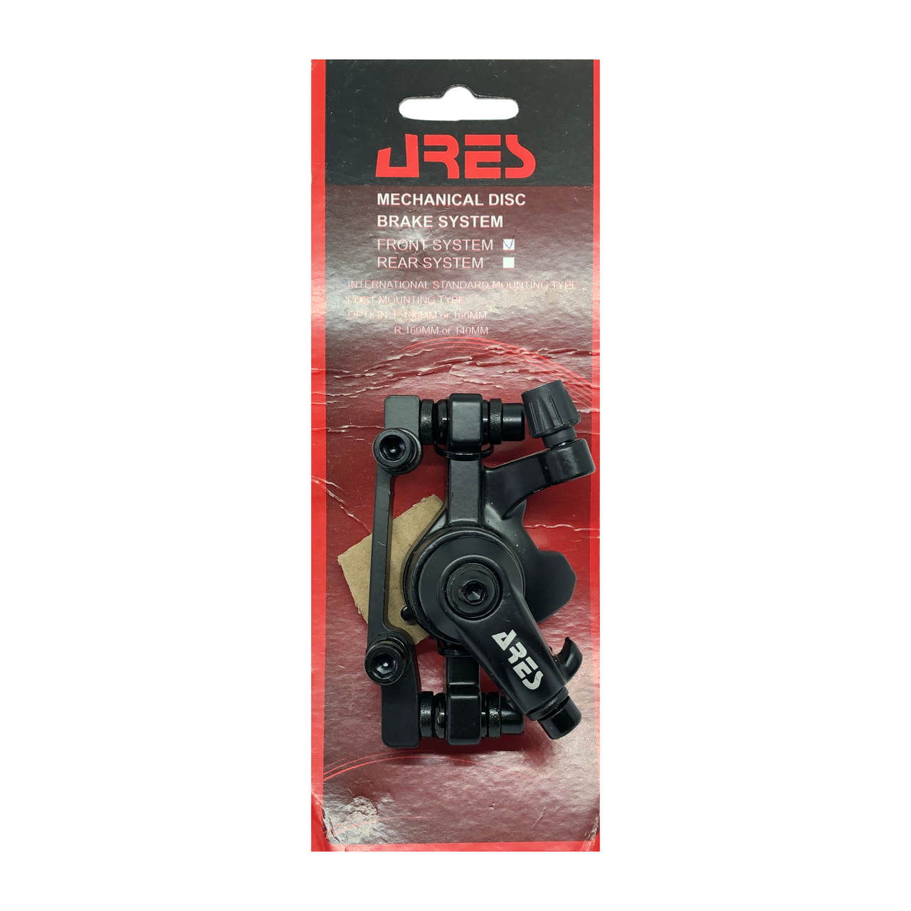 Каліпер ARES MDA08 дисковий механічний з адаптером 160/140 мм Чорний, фото 1