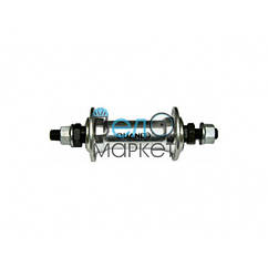 Втулка передня QUANDO KT-A16F SILVER алюмінієва, на 36 спиць, на кулях