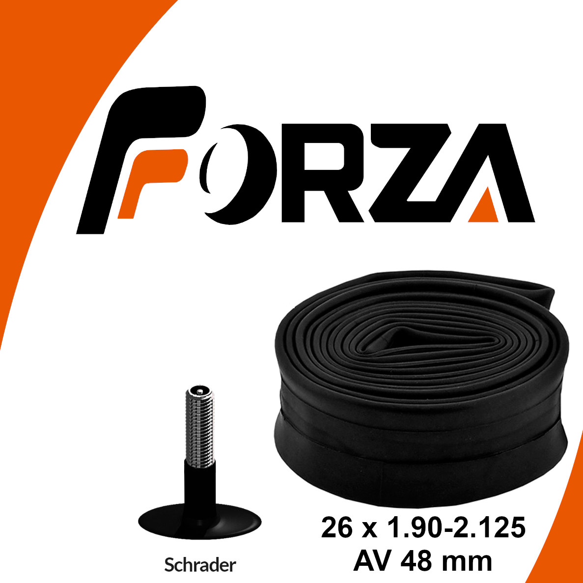 Камера FORZA 26 х 1.90 — 2.125 AV/автоніпель 48 мм