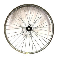 Колесо заднє посилене на черв'ячній втулці 28" сталевий оцинкований обід