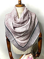 Модный демисезонный женский платок-шаль бренд 95*95 Турция Грязно-розовый