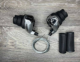 Манетки грипшифтерні Saiguan KDSG-35 3/6 ск. Сірі