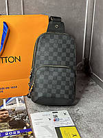 Мужская стильная сумка Луи Виттон | Слинг на каждый день Louis Vuitton Damier