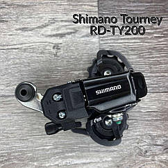 Задній перемикач Shimano Tourney RD-TY200-SS-D 6/7-speed, коротка лапка, під болт, на півень, RDTY200SSLD