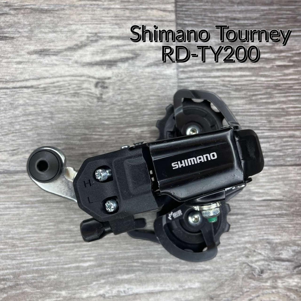 Задній перемикач Shimano Tourney RD-TY200-SS-D 6/7-speed, коротка лапка, під болт, на півень, RDTY200SSLD, фото 1