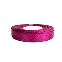 Стрічка атласна для декору та рукоділля фуксія 1,2 см