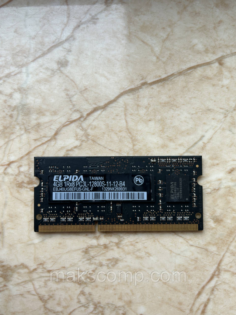 Пам'ять ELPIDA 4Gb So-DIMM PC3L-12800S DDR3-1600MHz 1.35v (EBJ40UG8EFU5-GNL-F)