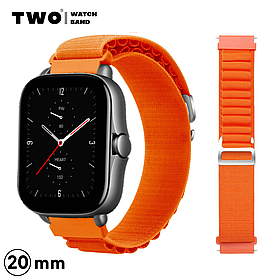 Ремінець для Xiaomi Amazfit GTS 2 / GTS 2e / GTS 2 Mini нейлоновий Помаранчевий