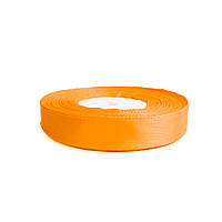 Стрічка атласна для декору та рукоділля помаранчевий 1,2 см