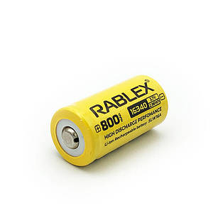 Акумулятор Li-Ion 16340 Rablex 800mAh (3.7v) - 1шт