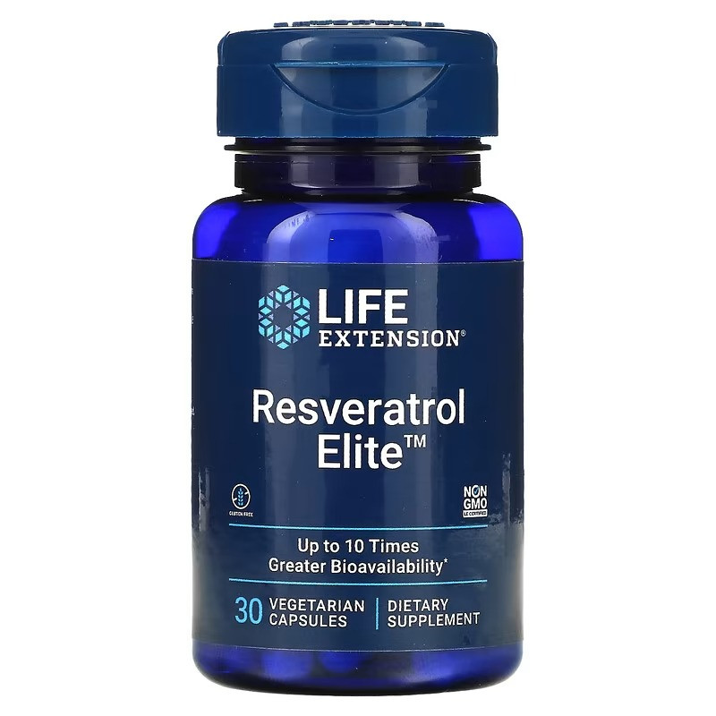 Ресвератрол Life Extension "Resveratrol Elite" 100 мг (30 капсул)