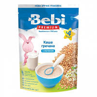 Детская каша Bebi Premium молочная гречневая +4 мес. 200 г (8606019654337)