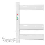 Рушникосушка електрична Flyme EF Atlant L (терморегулятор, таймер) ліве підключення, фото 6