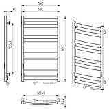 Рушникосушка електрична Flyme EF Atlant R (терморегулятор, таймер) праве підключення, фото 8