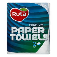 Бумажные полотенца Ruta Premium 2 слоя 2 шт. (4820202893738)