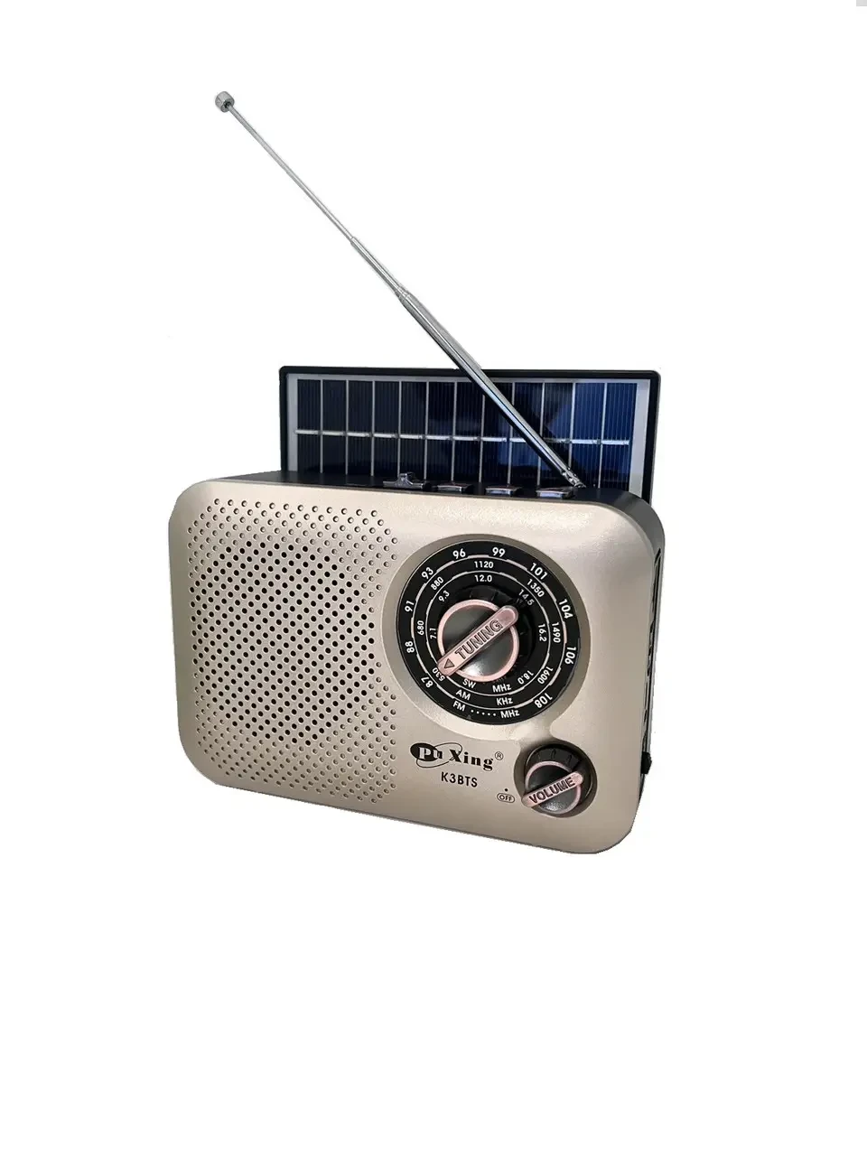 Радиоприемник Аккумуляторный с Фонариком, Bluetooth, USB, SD и ...
