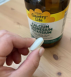 Кальцій Магній і Калій Country Life Calcium Magnesium Potasium 180 таб, фото 6