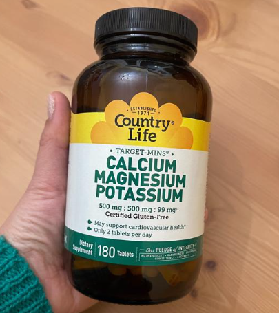 Кальцій Магній і Калій Country Life Calcium Magnesium Potasium 180 таб