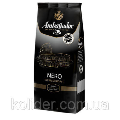 Купить Кофе AMBASSADOR в зернах 1000г пакет, "Nero" (am.52309), цена ...