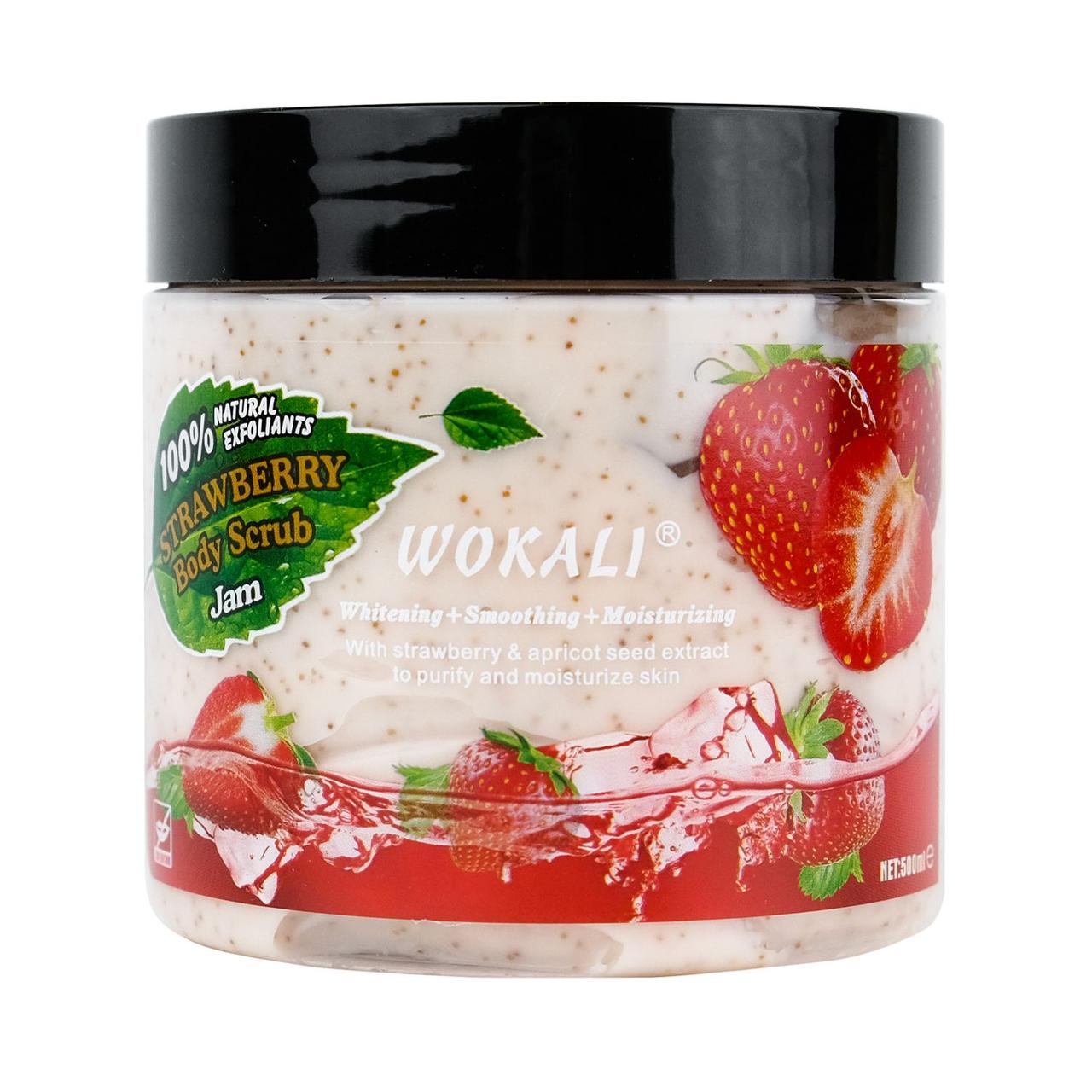 Скраб для тіла Wokali Body Scrub Jam Strawberry WKL370 500 мл, фото 1