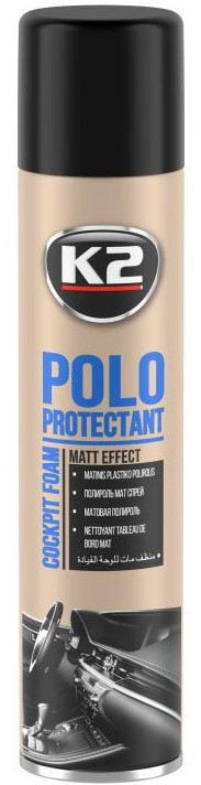 Поліроль-молочко для панелі приладів K2 POLO Protectant, 300 мл Аерозоль, фото 1