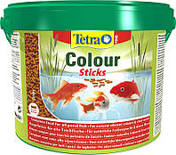 Корм для ставкових риб Tetra Pond Colour Sticks 10 л/1,9 кг палички плавальні для забарвлення ставкових риб