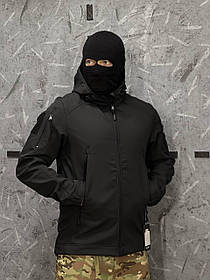Демісезонна тактична куртка Soft Shell ENZO (Black)