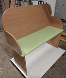 Стіл дитячий для логопедичного занять, логопедичний із дзеркалом зі стільцями ST-093, фото 4