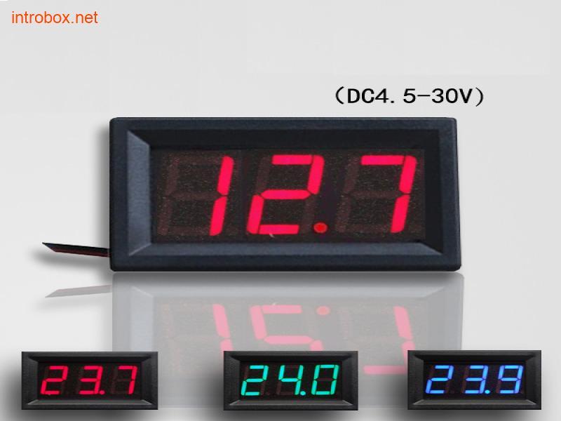 Цифровой вольтметр DC4.5V-30.0V - фото 2 - id-p1776402861