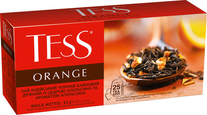 Купить Чай TESS Orange black teа1.5*25 (Тесс), цена 40.26 ₴ — Prom.ua ...